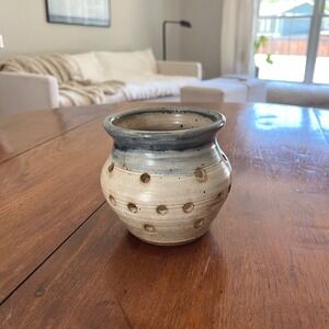 Vintage Handmade Pottery Votive Candle Holder